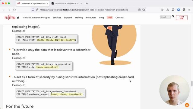 5mins of Postgres E37: Postgres 15: Logical replication column filters, database-wide ICU collation смотреть онлайн