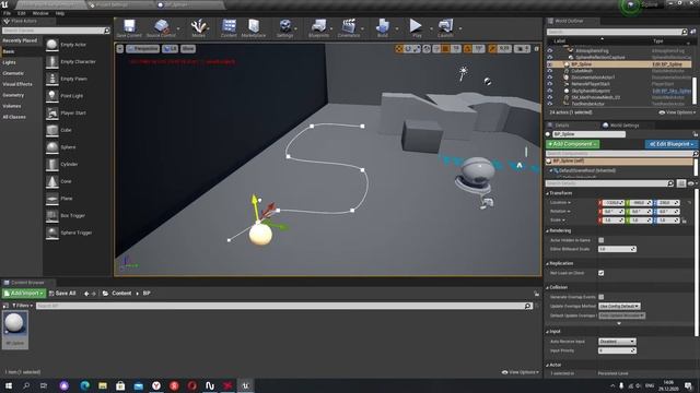 Создание игр: Перемещение объекта по траектории в Unreal Engine 4| Уроки Unreal Engine 4 смотреть онлайн