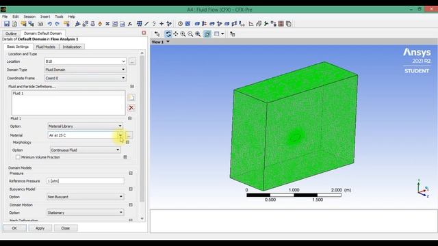 Flow Simulation around Ellipse (ANSYS CFX Student 2021 R2) смотреть онлайн