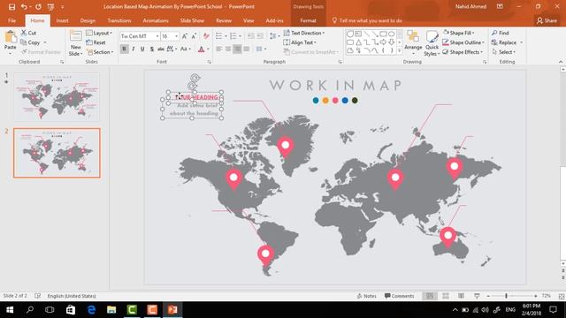PowerPoint Animation Tutorial - Map Location смотреть онлайн