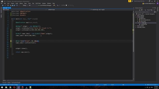 visual c++ Qt 02 : QLabel смотреть онлайн
