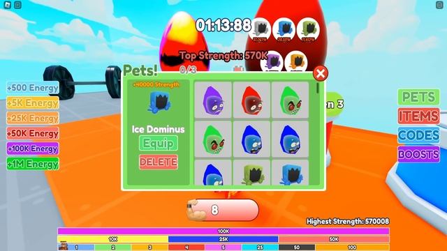 ПРОТАЩИЛ ВСЮ ГАЛАКТИКУ и СТАЛ САМЫМ СИЛЬНЫМ в МИРЕ! Muscle Race Clicker Roblox смотреть онлайн