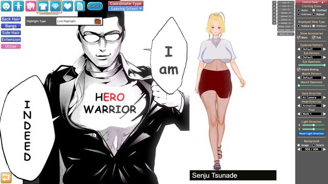 Koikatu  コイカツ  Koikatsu - Lady Tsunade Character Card All Age Outfits