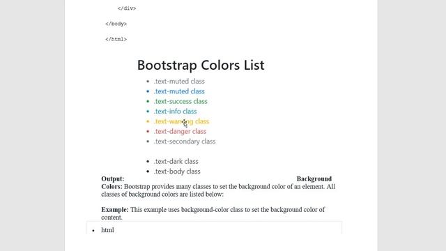 Bootstrap 4 | Colors смотреть онлайн