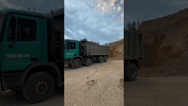 #погрузка #песок #mercedes #actros смотреть онлайн