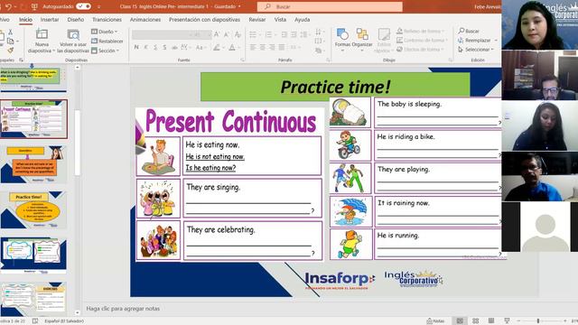 Ingles Corporativo- Reviewing present continuous and Final exam. Class#15 Day #15. смотреть онлайн