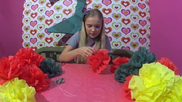Цветы из бумаги. Делаем огромную цифру "3" из цветов. | Поделки своими руками. смотреть онлайн