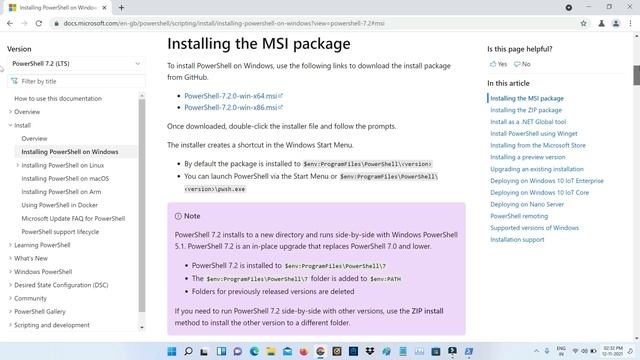 How to install latest version of powershell in Windows 11 | Upgrade Powershell to 7.2.0 смотреть онлайн