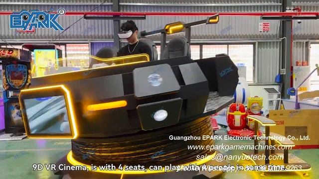 EPARK 4 Person Flying Saucer 9D Vr Simulator Electric Motion Platform Best Ufo Vr Cinema For Vr Par смотреть онлайн