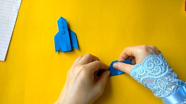 как сделать ракету из бумаги,ракета оригами смотреть онлайн