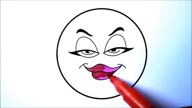 Emoticons Emoji Movie Videos Coloring Pages l Drawing and Coloring for kids to Learn Colors смотреть онлайн
