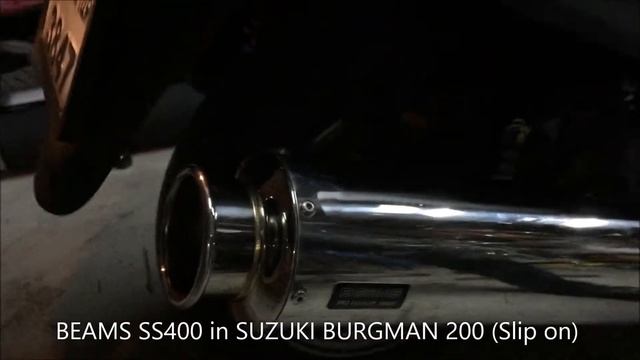 BEAMS SS400 in SUZUKI Burgman 200 (Slip on) by Bigscooterbkk смотреть онлайн