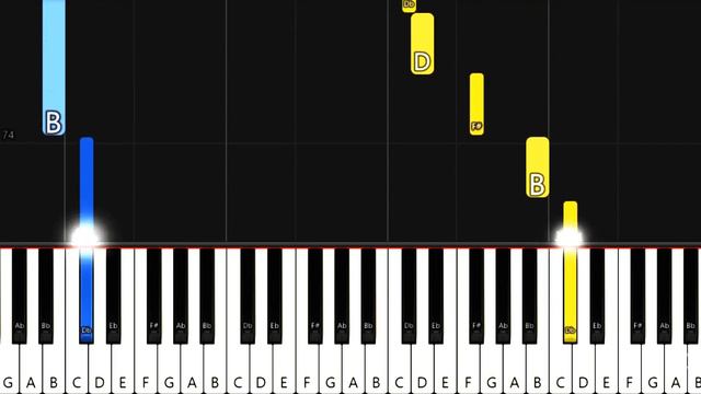 Tchaikovsky - Swan Lake - Easy Piano Tutorial (Slow) смотреть онлайн