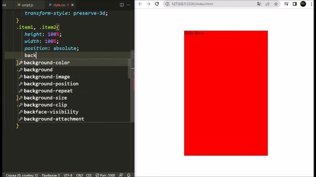#CSS 3D Card Hover Effects / Поворот карточки с картинкой смотреть онлайн