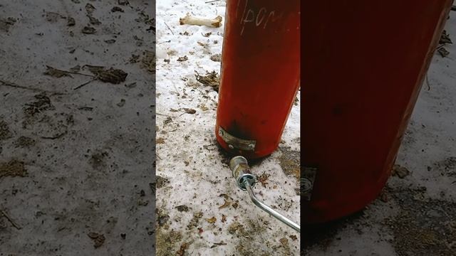 самодельная коптилка из огнетушителя смотреть онлайн