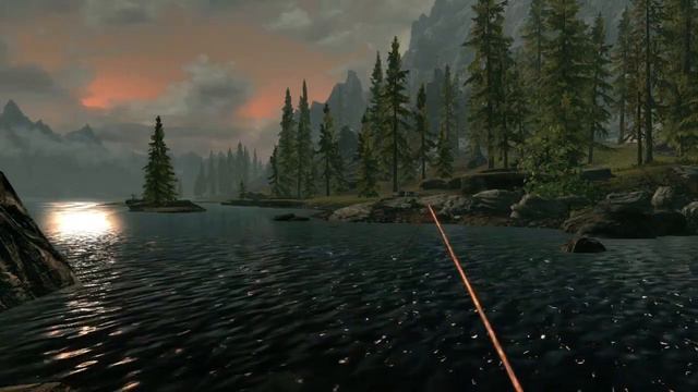 Skyrim Anniversary Edition Fishing Gameplay on Nintendo Switch