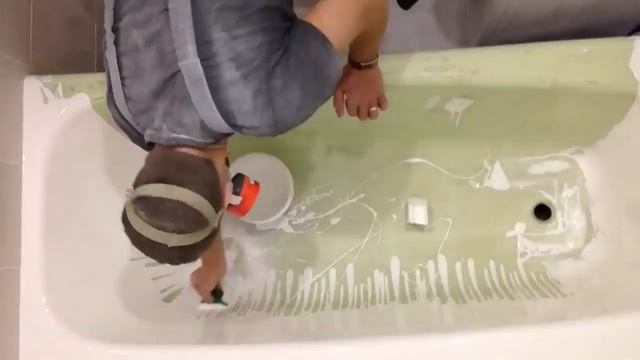 Реставрация ванны жидким акрилом в Оренбурге. Из старой ванны в новую своими руками за 2 часа. смотреть онлайн