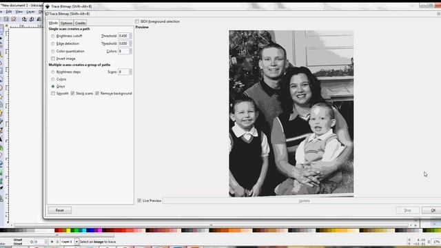 Inkscape - Convert Photograph to SVG смотреть онлайн