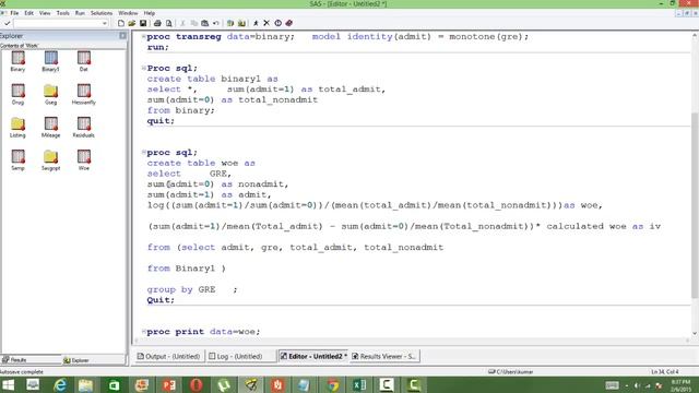 Weight of Evidence & Information Value calculation in SAS|Logistic Regression смотреть онлайн