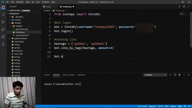 Instagram Bot Made With Python | How To Make An Instagram Bot With Python смотреть онлайн
