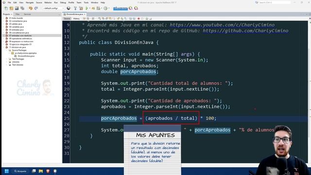 CUIDADO con la DIVISIÓN ⚠️ en Java ☕No pierdas los decimales ? смотреть онлайн