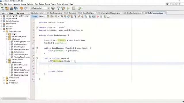 Java Solitaire 24 Undo Move Part 1 смотреть онлайн