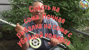 Снасть на сома .Ночная рыбалка на сома с убийцей комаров