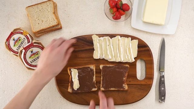 Сэндвичи с шоколадом, клубникой и камамбером смотреть онлайн