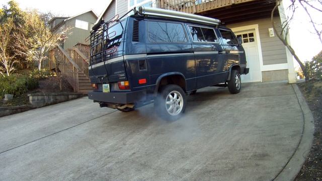 1986 VW Syncro Vanagon with headers, magnaflow, subaru 2.2 смотреть онлайн