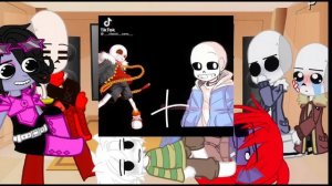 реакция Undertale на шип ||Классика и Эджи ||