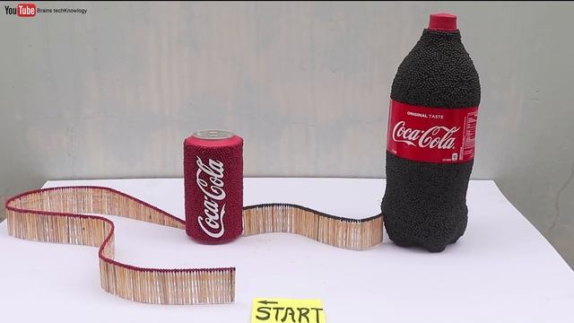 Coke Match Chain Reaction Domino effect Experiment ? смотреть онлайн
