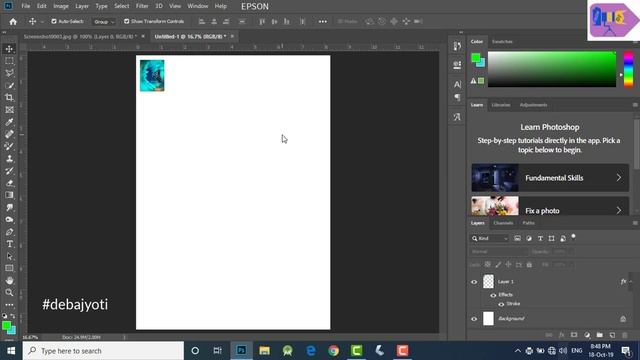 Epson printer high-quality print settings in Hindi | photoshop settings @OurBestSolution смотреть онлайн