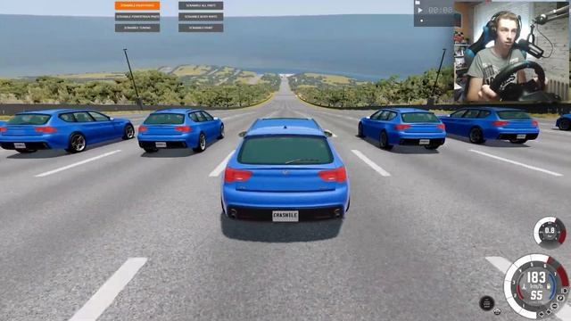 NISSAN GTR VS. Wasser-WÄNDE | BeamNG Drive смотреть онлайн