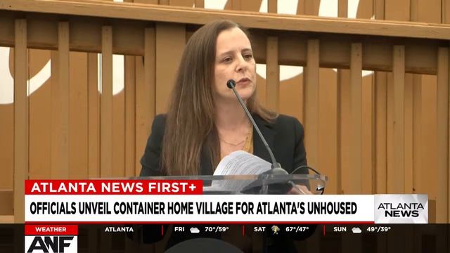 WATCH LIVE: City Leaders Unveil Container Home Village For Atlanta's Unhoused