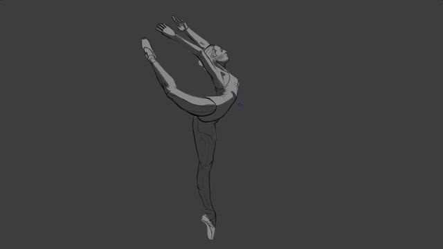 Lets draw a Female Figure in krita| Real time смотреть онлайн