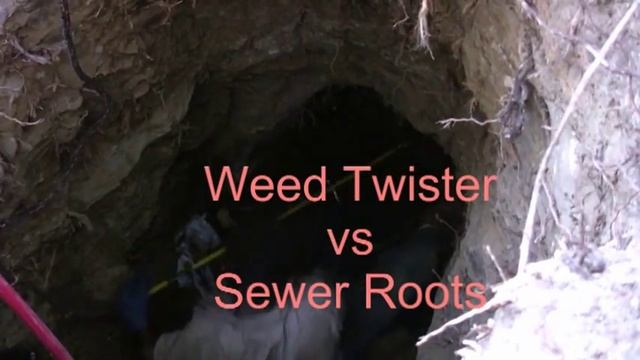 Sewer Rooter Weed Twister - Sewer Cleaning: How To Clear Roots From Drain Pipes смотреть онлайн