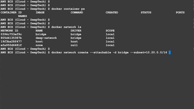 3 4 Lab Networking "docker network" command смотреть онлайн