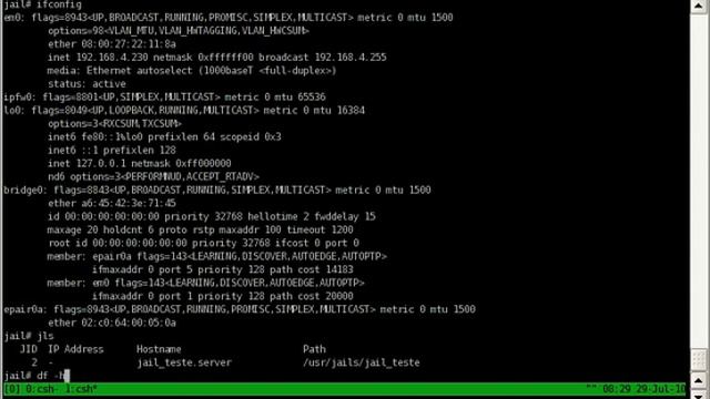 Brincando com vnet em Jail no FreeBSD смотреть онлайн