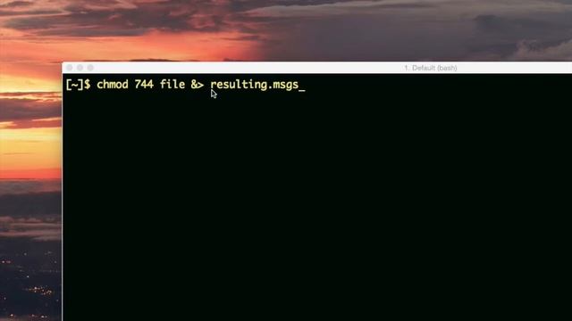 eliminating command output using dev null смотреть онлайн