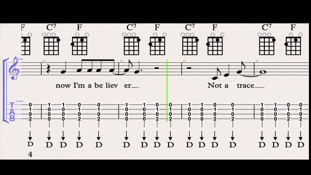 'I'm A Believer' Ukulele Chord Play Along. смотреть онлайн