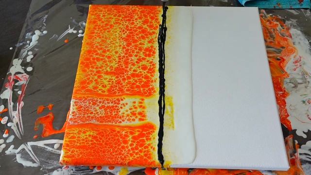 Blooms Technique - Super Celly Swipe | Acrylic Pour Painting | Abstract | Fluid Art смотреть онлайн