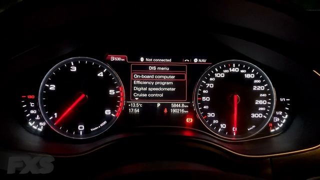 Audi A6 2012 - Speedometer Display Functions смотреть онлайн