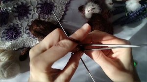 Котик вязаный спицами!!! Мастер-класс!!! Часть -1?#котикспицами #вязаныйкотик #вяжуспицами