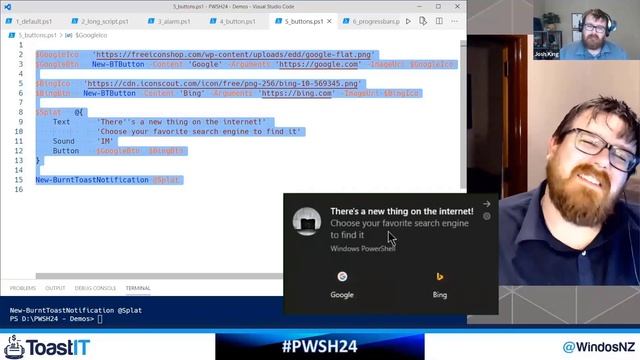 Toast Notifications with PowerShell From Noob to Master Baker - Josh King смотреть онлайн