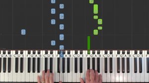 Billie Eilish, Khalid - lovely - MEDIUM Piano Tutorial [Sheet Music]