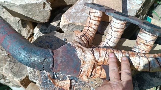 Выпускной коллектор 4-1 газель прогорел в хлам. смотреть онлайн