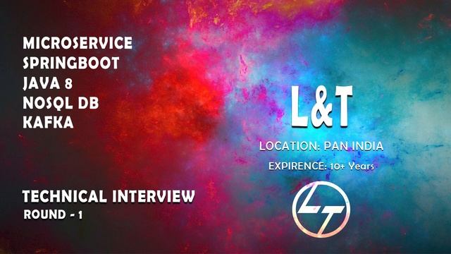 L & T | Java microservice spring boot real time interview смотреть онлайн
