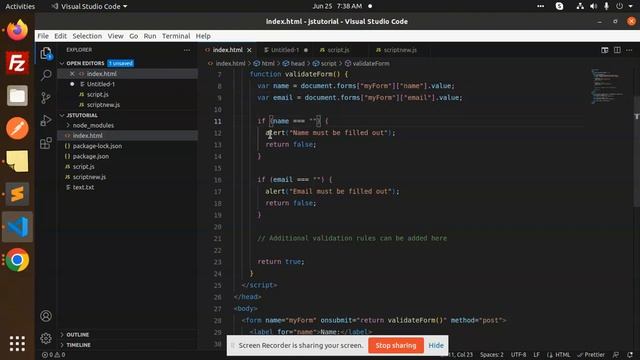 JavaScript Tutorial in Hindi #93 Form Validation Example JavaScript смотреть онлайн