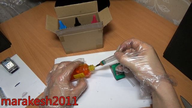 Заправка картриджей(струйных) HP. смотреть онлайн