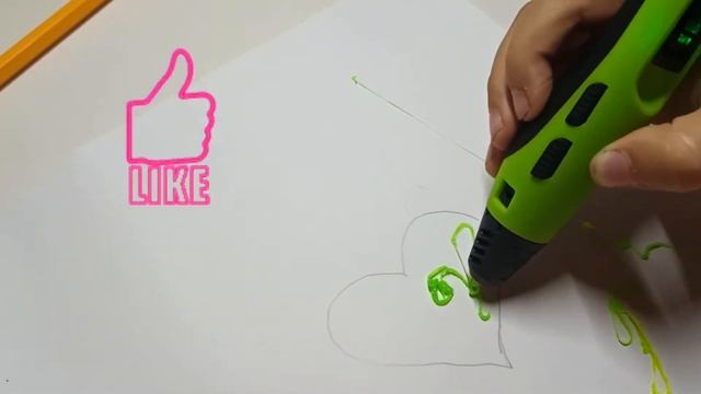 ОБЗОР 3D Pen, 3д РУЧКА рисуем сердце из пластика ? смотреть онлайн
